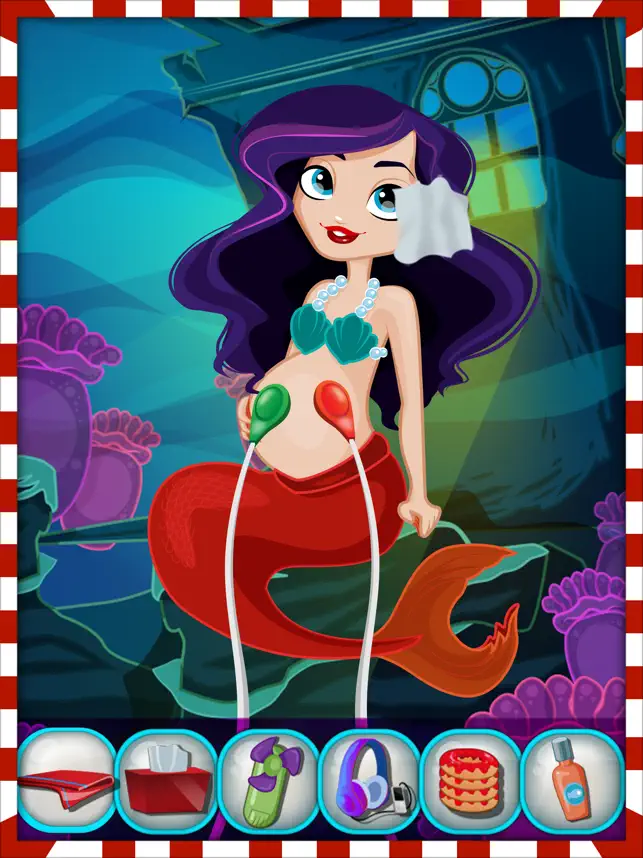 Screenshot 3 la mamá de sirena recién nacido bebé navidad diver iphone