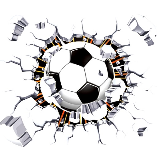 Action Soccer Ball Destroy Blocks Icon