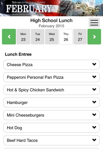 My School Menus screenshot 2