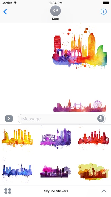 Skyline Stickers For iMessage