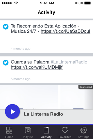 Скриншот из La Linterna Radio