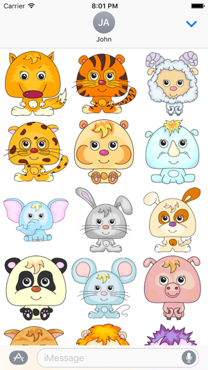 Animal Funny Sticker Pack 02