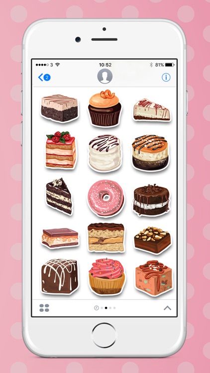 Cupcake & Cake: Cute Stickers for iMessage screenshot-3