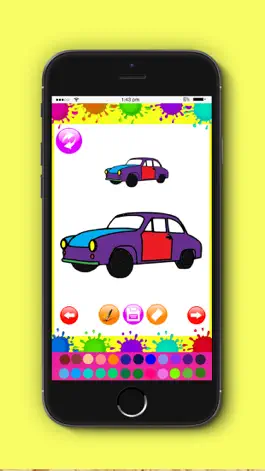 Game screenshot Cars Colouringbook -Kids Educational Coloring Game hack