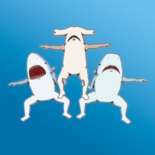 Crazy Sharks Stickers!