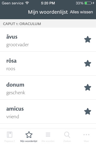 Pegasus 2 woordentrainer Latijn screenshot 4