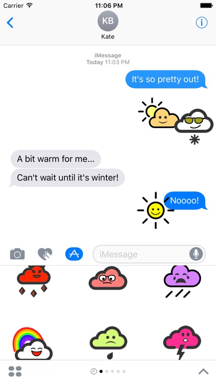 WeatherKins | Kawaii Weather Emoji screenshot-3