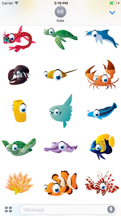 Sea Life Big Eyes Collection Stickers Mania