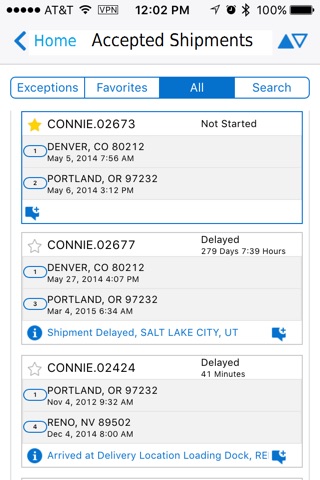 Oracle Transportation Mobile screenshot 3