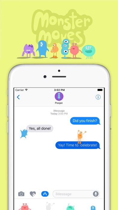 How to cancel & delete IDEOko Monster Moves Stickers from iphone & ipad 1