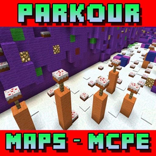 Parkour Maps for Minecraft PE ( Pocket Edition ) iOS App
