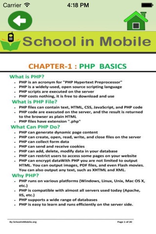 PHP Tutorial Free screenshot 3