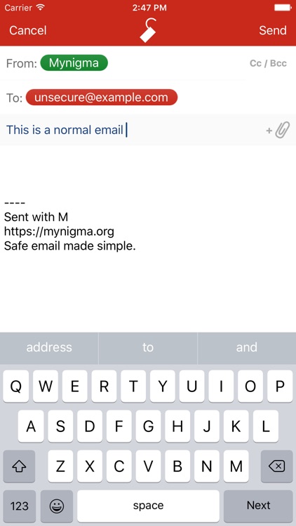 Mynigma - Safe email made simple screenshot-3