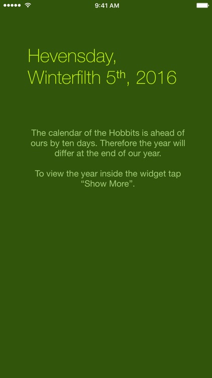 Shire Calendar