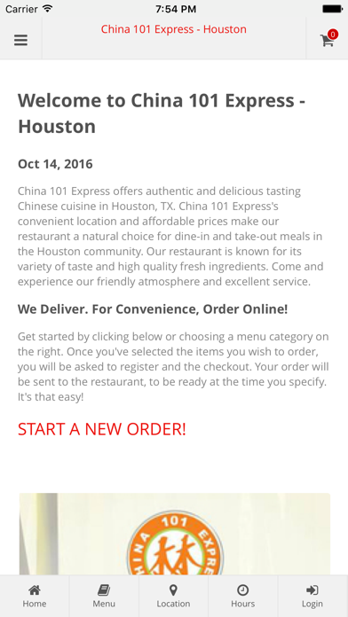 How to cancel & delete China 101 Express - Houston from iphone & ipad 1