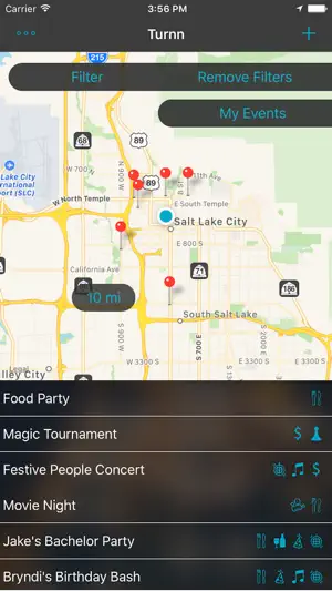 이미지 1 Turnn - Find Local Events and Parties Near Me iphone