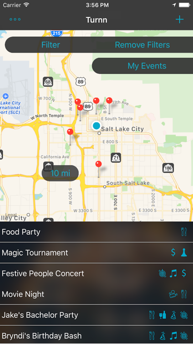 How to cancel & delete Turnn - Find Local Events and Parties Near Me from iphone & ipad 1