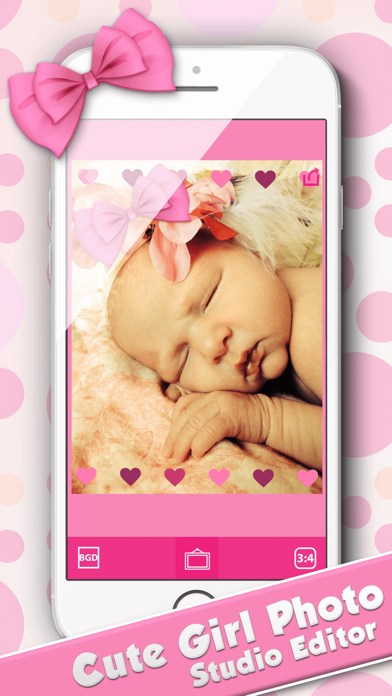 How to cancel & delete Cute Girl Photo Studio Editor - Frames and Effects from iphone & ipad 4