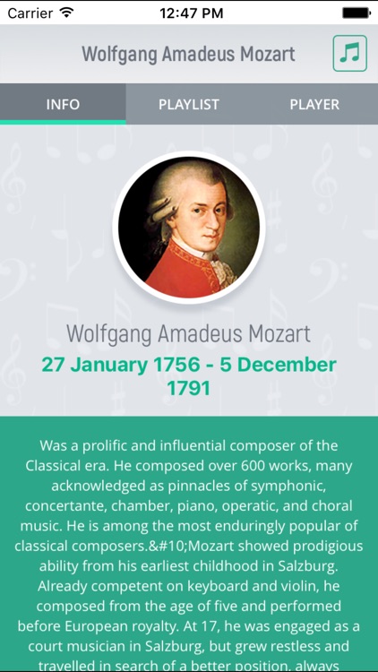 Wolfgang Mozart - Classical Music