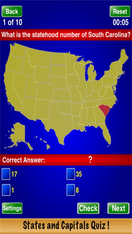 States and Capitals Quiz ! screenshot-3