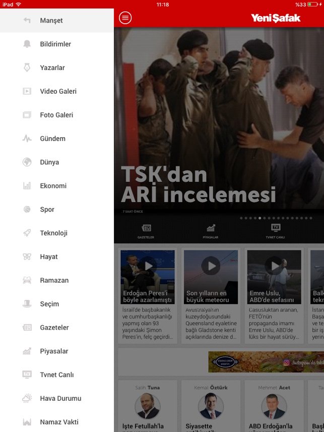 Yeni Şafak Tablet(圖2)-速報App