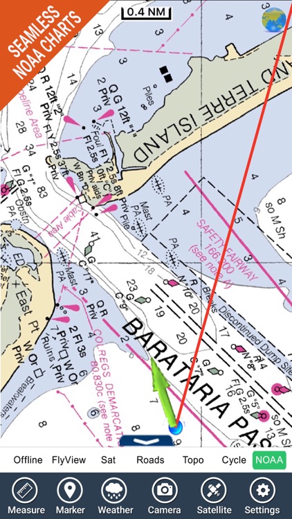 Louisiana Mississippi Alabama GPS chart Navigator