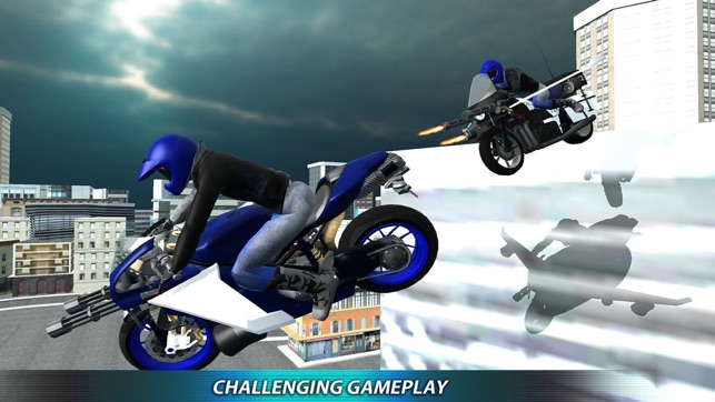 Flying Police Car Driver & Motor Bike Rider Chase(圖3)-速報App