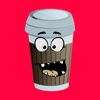 Ugly Coffee Cup Stickers - Emoji Face Compilation