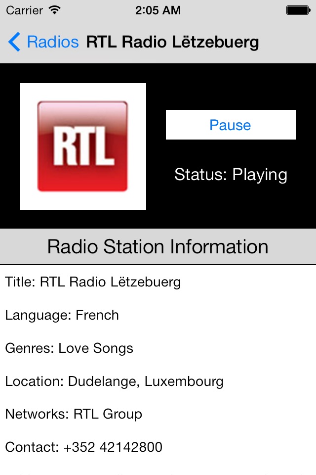 Luxembourg Radio Live Player (Lëtzebuerg) screenshot 4