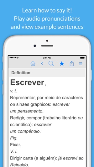 Portuguese Dictionary & Thesaurus +English Trans(圖2)-速報App