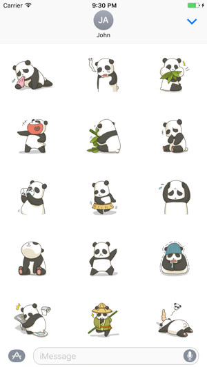 Cute Panda Sticker(圖1)-速報App