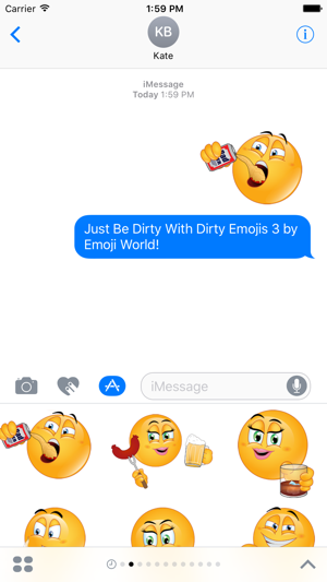 Dirty Emojis 3 - Just Be Dirty! Stickers(圖2)-速報App