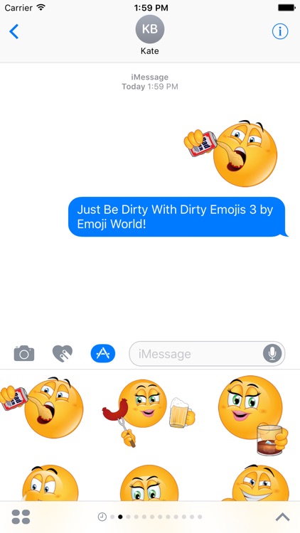 Dirty Emojis 3 - Just Be Dirty! Stickers