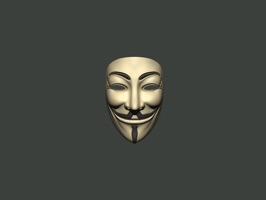 Anonymous mask to use as stickers on photos you send and on messages