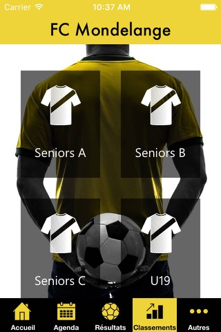 Mondelange FC App screenshot 2