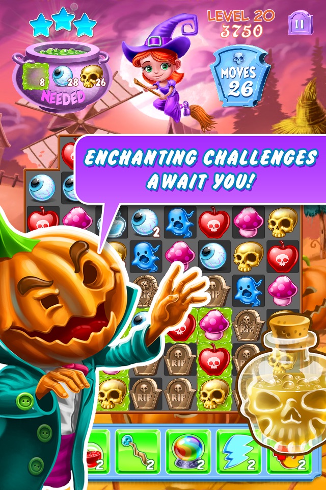 Creepy Crawly Kingdom - A Wicked Match 3 Puzzle screenshot 2