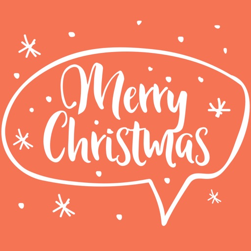Merry Christmas Lettering Stickers icon