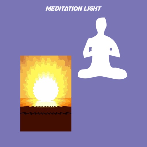 Meditation light icon