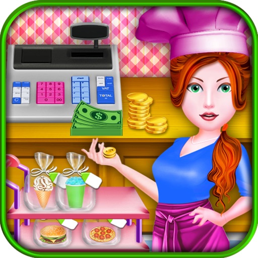 Food Fever Cash Register - Shopping Mall Girl free Icon