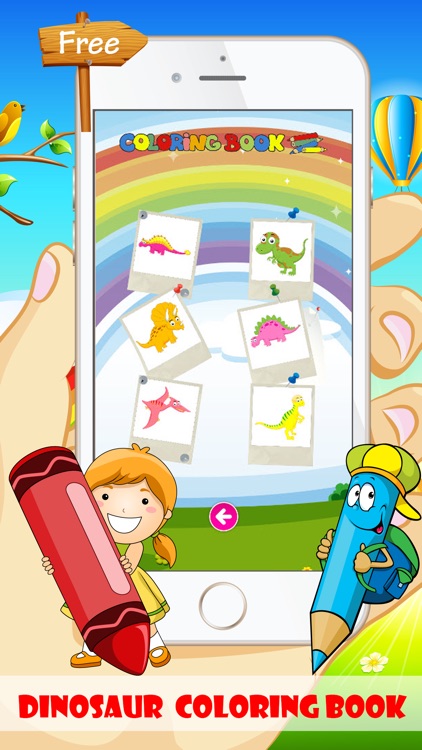 Dinosaur Coloring Book - Free For Toddler And Kids screenshot-3