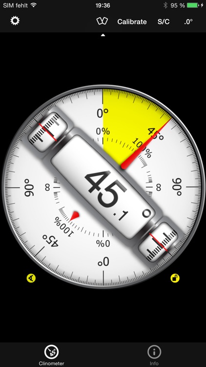 Clinometer + bubble level + slope finder (3 in 1)
