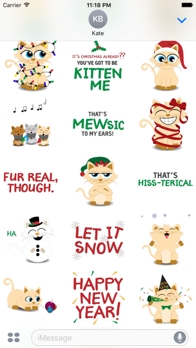 How to cancel & delete Christmas Kitties Sticker Pack from iphone & ipad 3