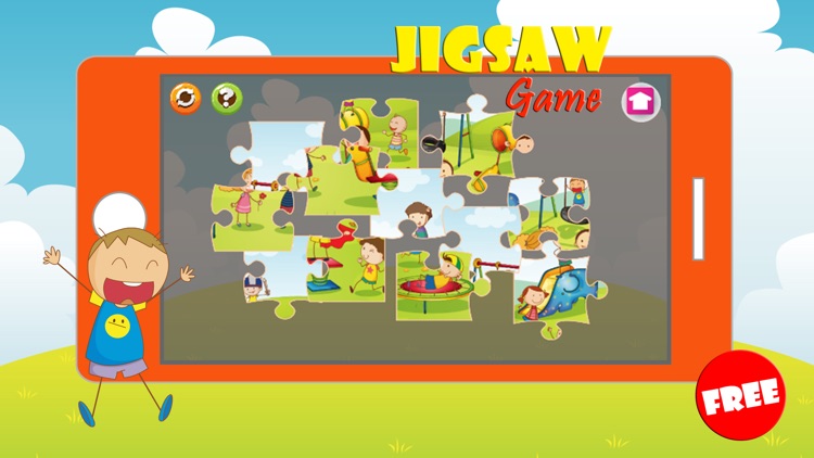 Boys And Girls Cartoon Jigsaw Puzzle Game For Kids