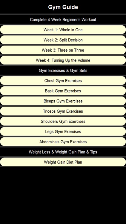 Gym Guide and Workout