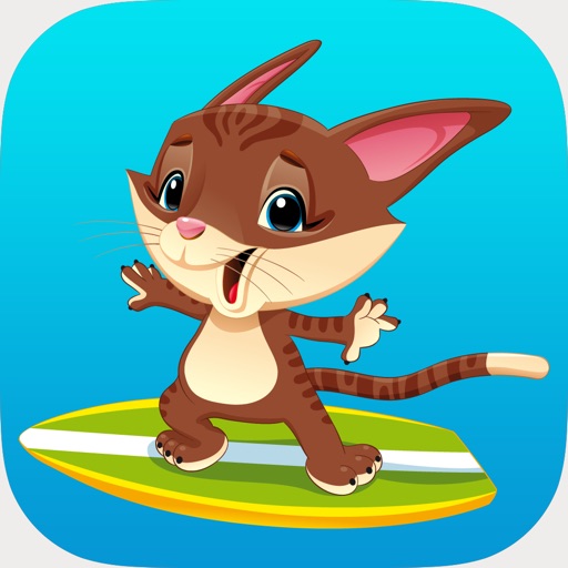 Cute Red Cat Sticker icon