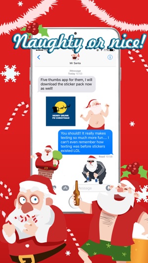 Shocking Santa - Santa Claus Gone Bad Stickers(圖4)-速報App