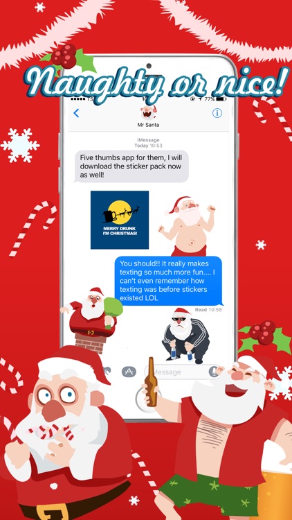 Shocking Santa - Santa Claus Gone Bad Stickers screenshot-3