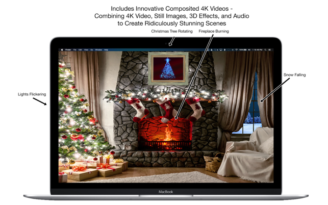 ‎Fireplace 4K - Live Wallpaper Screenshot