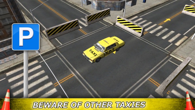 Super Taxi 3D Parking - Virtual Town Traffic Smash(圖2)-速報App