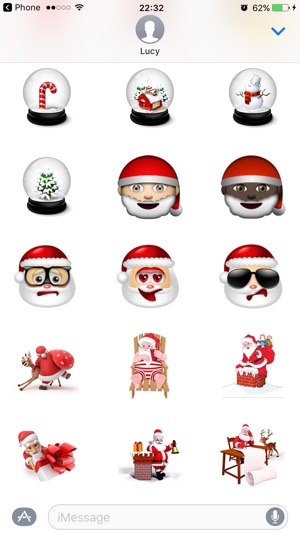 Christmas Stickers Santa Pack for texting(圖4)-速報App